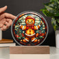 Gingerbread Stained Glass Acrylic Plaque