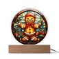 Gingerbread Stained Glass Acrylic Plaque