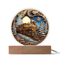 Fairytale Train | Circle Acrylic Plaque | Nightlight