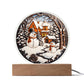 Twin Snowman Acrylic Plaque
