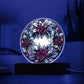 Christmas Wreath Stained Glass Acrylic Plaque