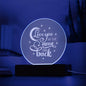 I Love You to the Moon and Back | Night Light | Acrylic Plaque