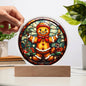 Gingerbread Stained Glass Acrylic Plaque