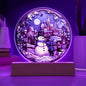 Snowman Acrylic Plaque | Christmas Gift