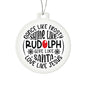 Frosty Rudolph Santa Jesus Acrylic Ornament