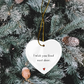 I Wish You Lived Nextdoor - Heart ornament