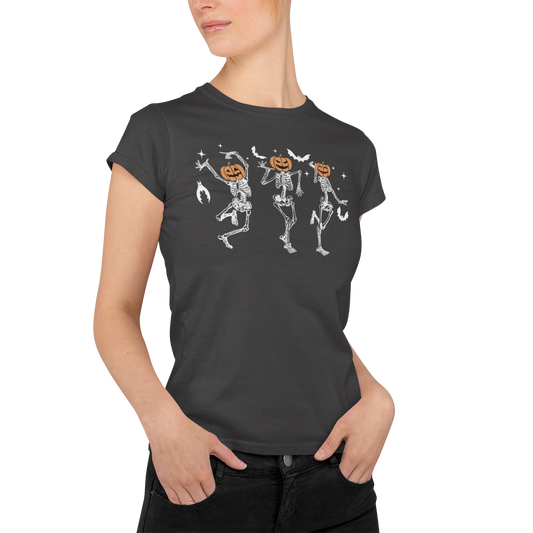 Dancing Skeleton Halloween Shirt | Fall T Shirt Spooky Season T Shirt