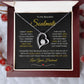 Soulmate | Forever Love Necklace | Gold Border 1 | Red Heart