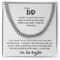My Dad | How Far I Go in Life - Love Daughter | Cuban Link Chain Necklace