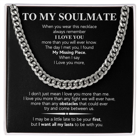 Soulmate - Man | Cuban | Gift for Him | Valentine's Day