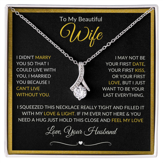 My Beautiful Wife | Alluring Beauty Necklace | Gift for Her | Valentine's Day