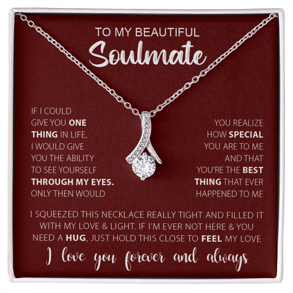 To My Soulmate | Alluring Beauty Necklace | Gift for Her | Gift for Wife | Valentine's Day Gift