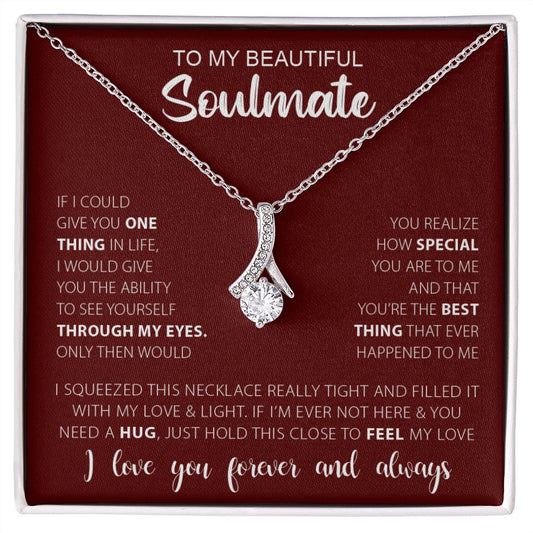 To My Soulmate | Alluring Beauty Necklace | Gift for Her | Gift for Wife | Valentine's Day Gift