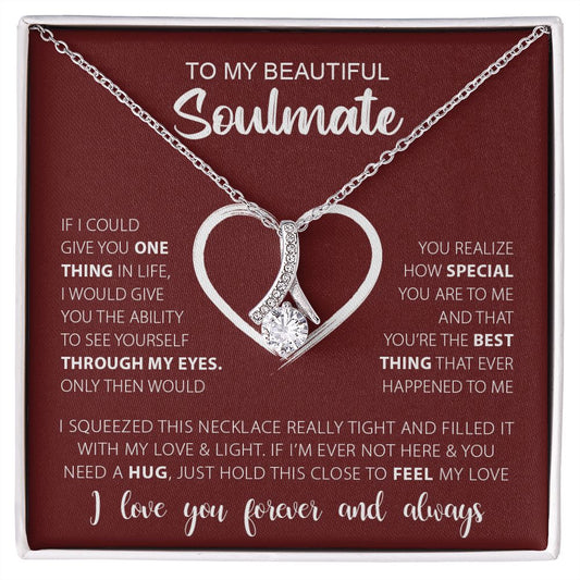 To My Soulmate | Alluring Beauty Necklace | Gift for Her | Wife Gift | Valentine's Day