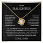 DAUGHTER | LOVE KNOT NECKLACE | LOVE YOU FOR THE REST OF MINE | GIFT FOR HER