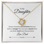 My Daughter | Braver, Stronger, Smarter - Love Knot Necklace