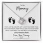 To My Mommy | Love Knot Necklace | Perfect Gift for Mother's Day | Gift for Mom to be | Baby Shower