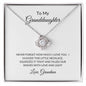 Granddaughter Necklace |  Love Knot Necklace | Love and Light