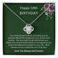 18th Birthday | Love Knot Necklace | 18th Birthday Gift | Gift for Her