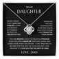 DAUGHTER | LOVE KNOT NECKLACE | LOVE YOU FOR THE REST OF MINE | GIFT FOR HER