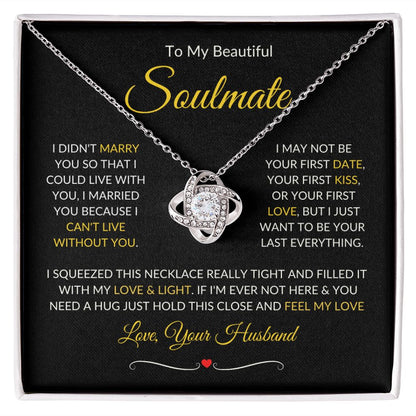 Soulmate | Love Knot | Gold Border 1 | Red Heart