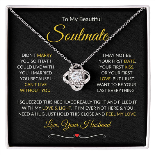 Soulmate | Love Knot | Gold Border 1 | Red Heart