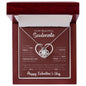 To My Beautiful Soulmate | Love Knot Necklace | Gift for Her | Valentine's Day
