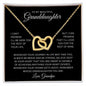 My Beautiful Granddaughter | I Can't Promise to Be Here | Interlocking Hearts Necklace | Gift for Granddaughter | Birthday Gift