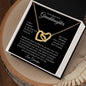 My Beautiful Granddaughter | I Can't Promise to Be Here | Interlocking Hearts Necklace | Gift for Granddaughter | Birthday Gift