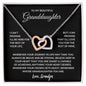 My Beautiful Granddaughter | Interlocking Hearts Necklace | I can't promise to be here | Granddaugther Gift | Birthday | Graduation