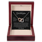 My Beautiful Granddaughter | I Can't Promise to Be Here | Interlocking Hearts Necklace | Gift for Granddaughter | Birthday Gift