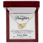 My Daughter | Braver Stronger Smarter - Interlocking Hearts Necklace