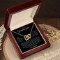 My Beautiful Granddaughter | I Can't Promise to Be Here | Interlocking Hearts Necklace | Gift for Granddaughter | Birthday Gift