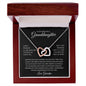 My Beautiful Granddaughter | I Can't Promise to Be Here | Interlocking Hearts Necklace | Gift for Granddaughter | Birthday Gift