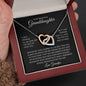 My Beautiful Granddaughter | I Can't Promise to Be Here | Interlocking Hearts Necklace | Gift for Granddaughter | Birthday Gift