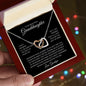 My Beautiful Granddaughter | I Can't Promise to Be Here | Interlocking Hearts Necklace | Gift for Granddaughter | Birthday Gift