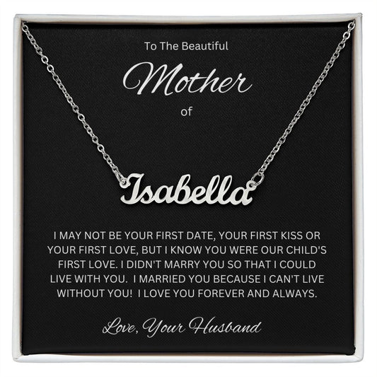 Beautiful Mother | Personalized Name Necklace | Gift for Her