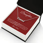 To My Daughter - Personalized Name Necklace w/MC - Love Dad