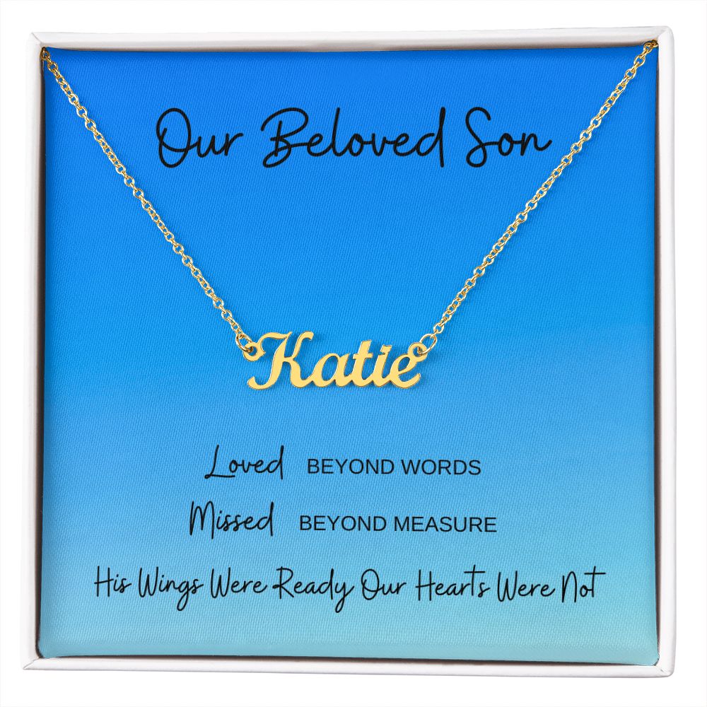 Our Beloved Son | Sympathy | Bereavement Gift for Wife | Loss of son