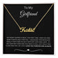 TO MY GIRLFRIEND | PERSONALIZED NAME NECKLACE | GIFTS FOR HER | CUSTOM NAME NECKLACE | VALENTINE'S DAY
