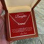 To My Daughter - Personalized Name Necklace w/MC - Love Dad