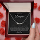 To My Daughter | Personalized Name Necklace | Gift for Her | Valentine's Day