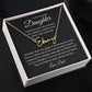 To My Beautiful Daughter | Signature Name Necklace | Personalized| | Gift for Daughter |  Birthday Gift | Graduation