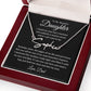 To My Beautiful Daughter | Signature Name Necklace | Personalized| | Gift for Daughter |  Birthday Gift | Graduation