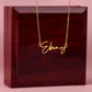 Our Beloved Daughter | Signature Name Necklace | Sympathy | Gift for Wife
