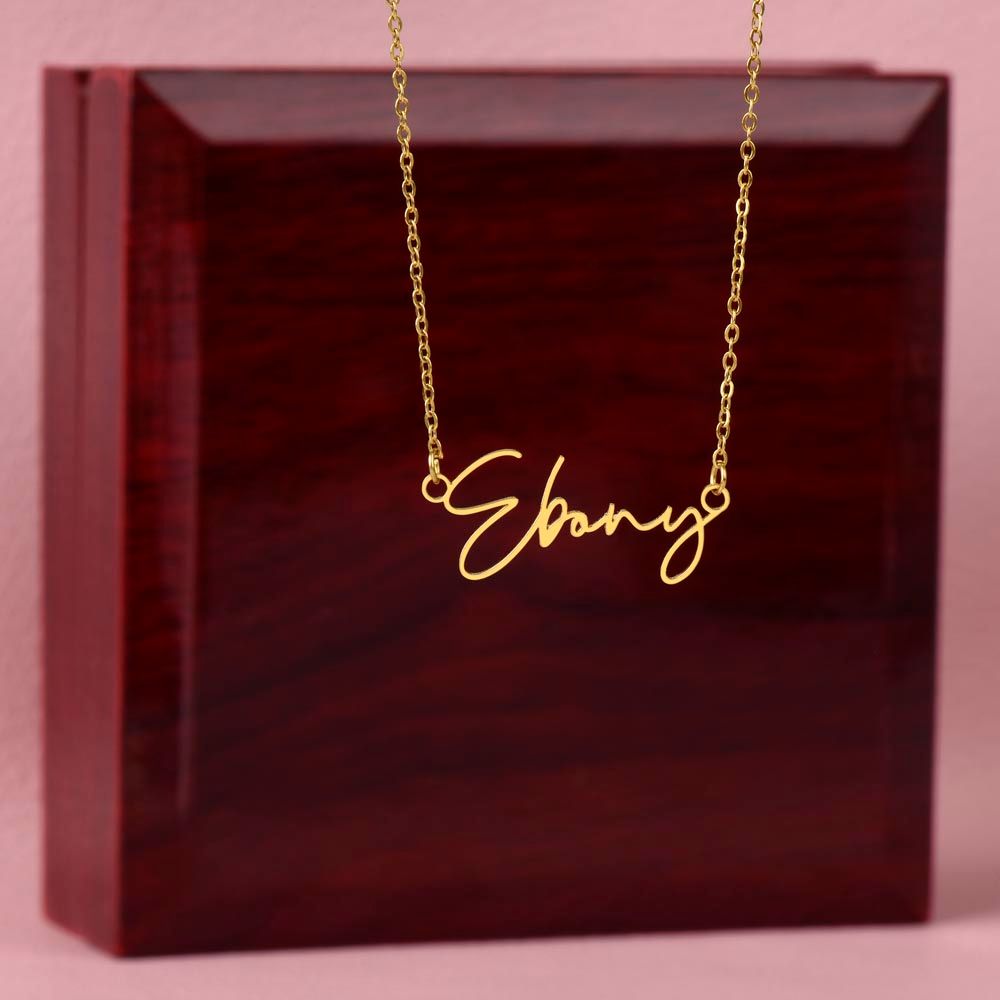 Our Beloved Daughter | Signature Name Necklace | Sympathy | Gift for Wife