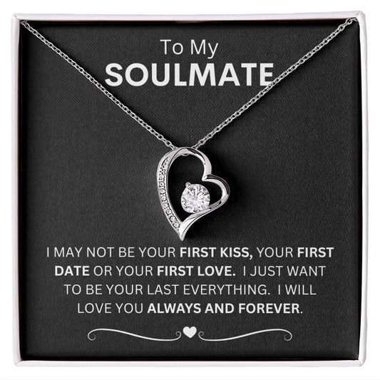 TO MY SOULMATE | FIRST KISS | FOREVER LOVE NECKLACE | VALENTINE'S DAY | GIFT FOR HER