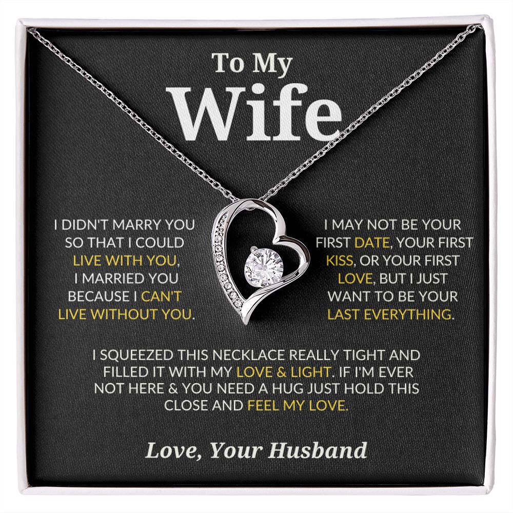 To My Wife | Forever Love Necklace | Gift for Her | Valentine's Day