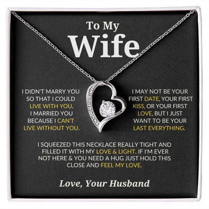To My Wife | Forever Love Necklace | Gift for Her | Valentine's Day