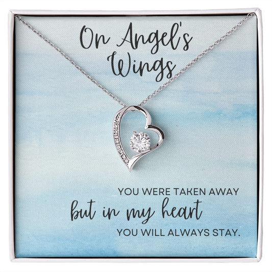 On Angel's Wings | Sympathy Gift | Forever Love Necklace | Remembrance Gift